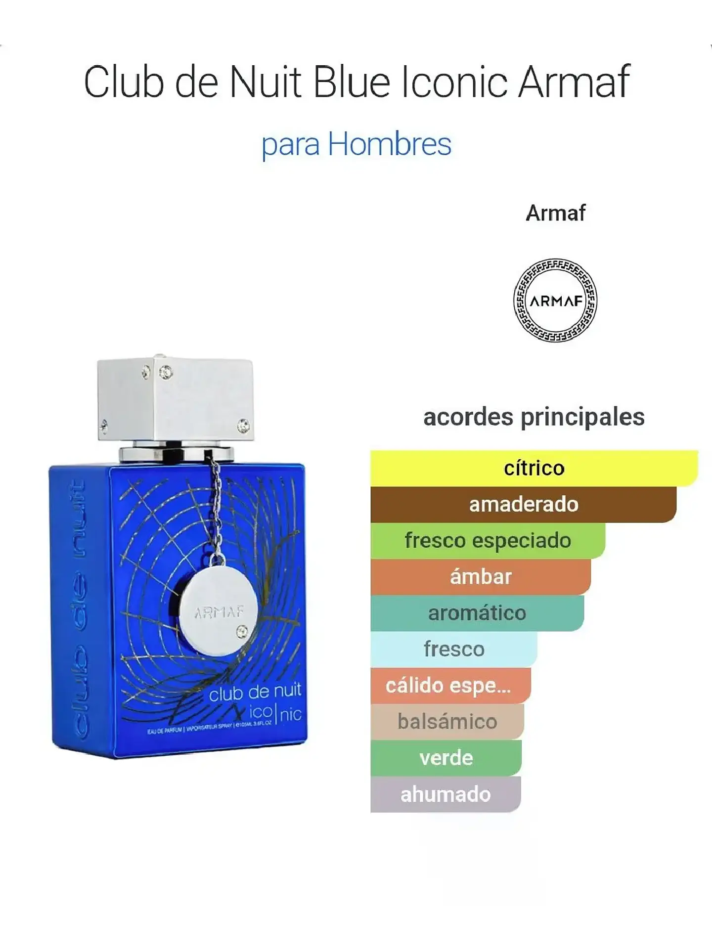 Club De Nuit Iconic De Armaf 200 ML Hombre EDP RF: 11301 3