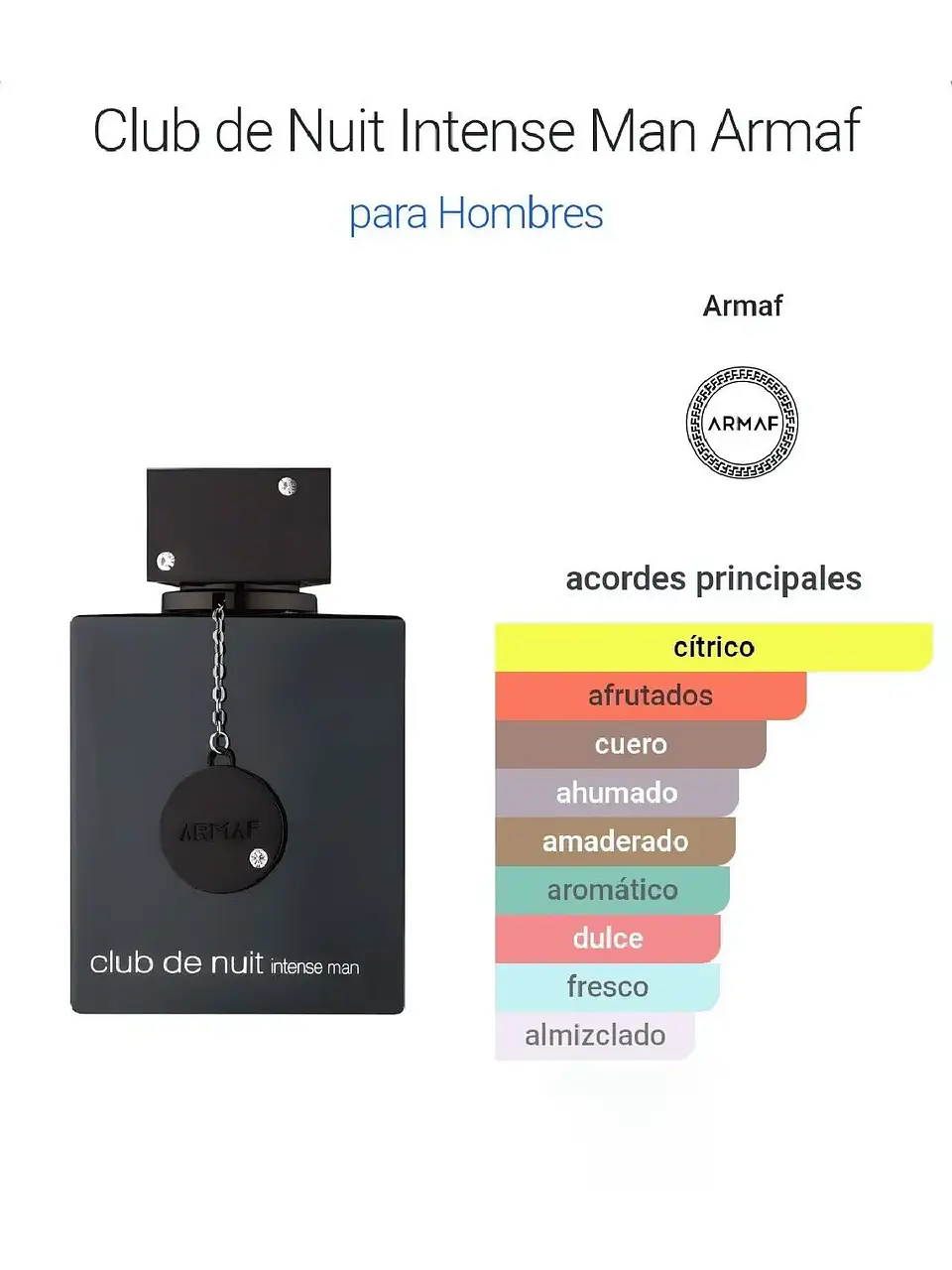Club De Nuit Intense Man De Armaf 200 ML Hombre EDP RF: 8029EC2 3