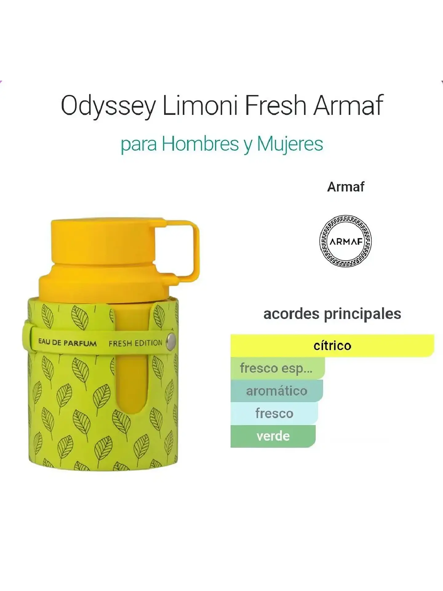 Odyssey Limoni Fresh Armaf 100 Ml EDP RF: 10980EC4808 3