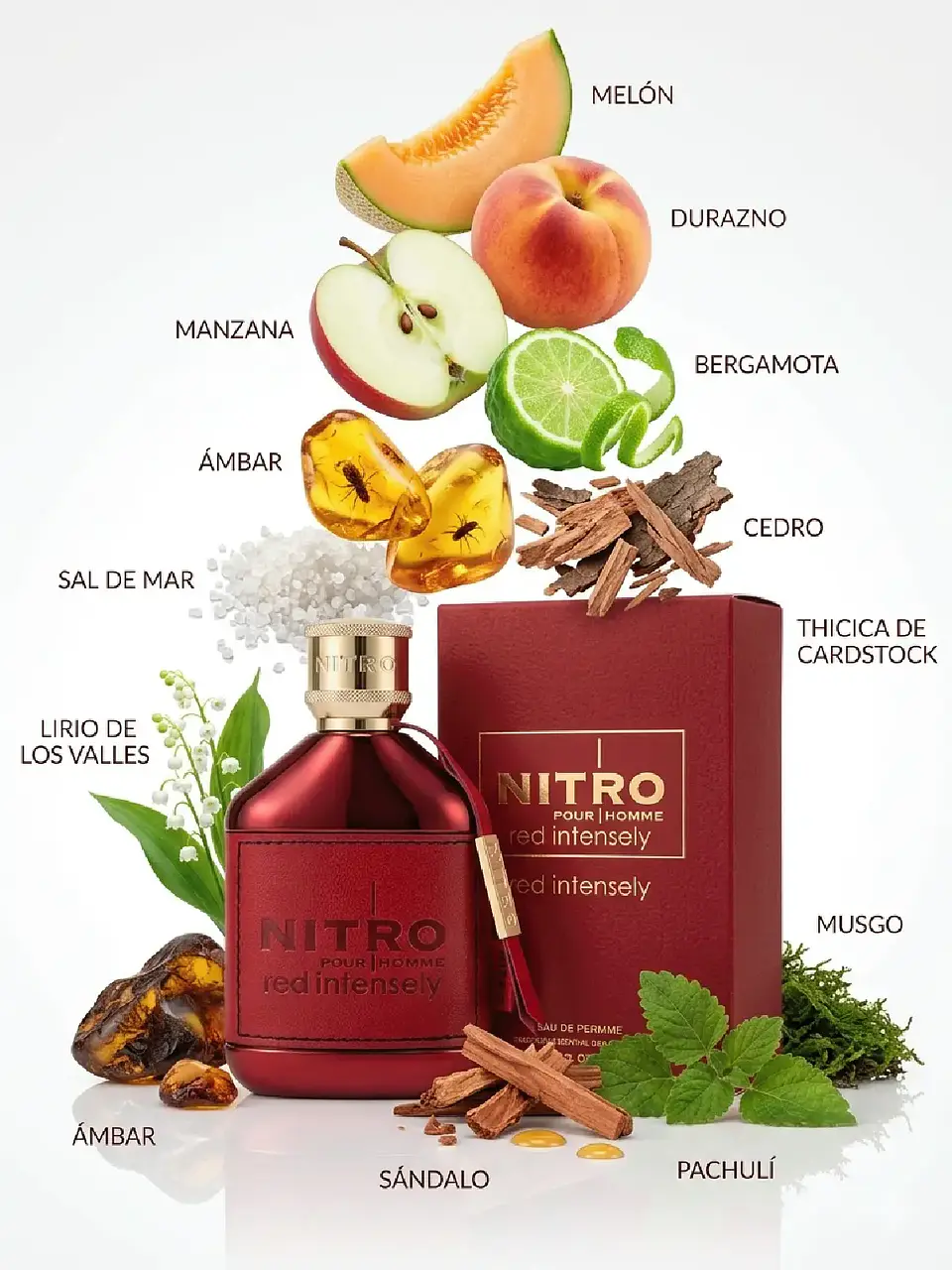 Nitro Red Intensely Dumont Paris 100 Ml Parfum Hombre RF: 11341EC8810 3
