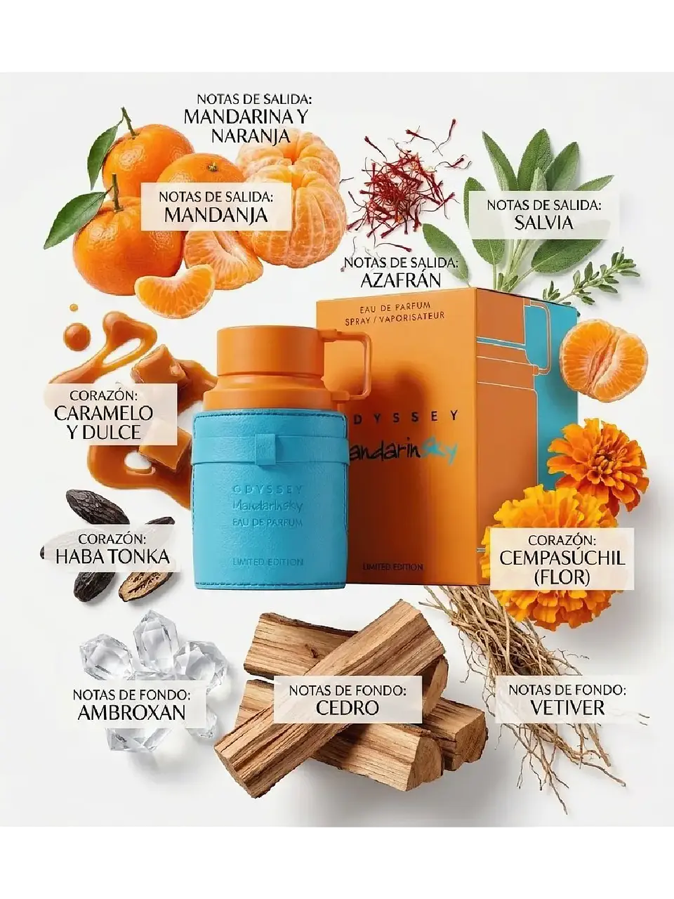 Odyssey Mandarin Sky Armaf 100 ML Hombre EDP RF: 10053EC50 3