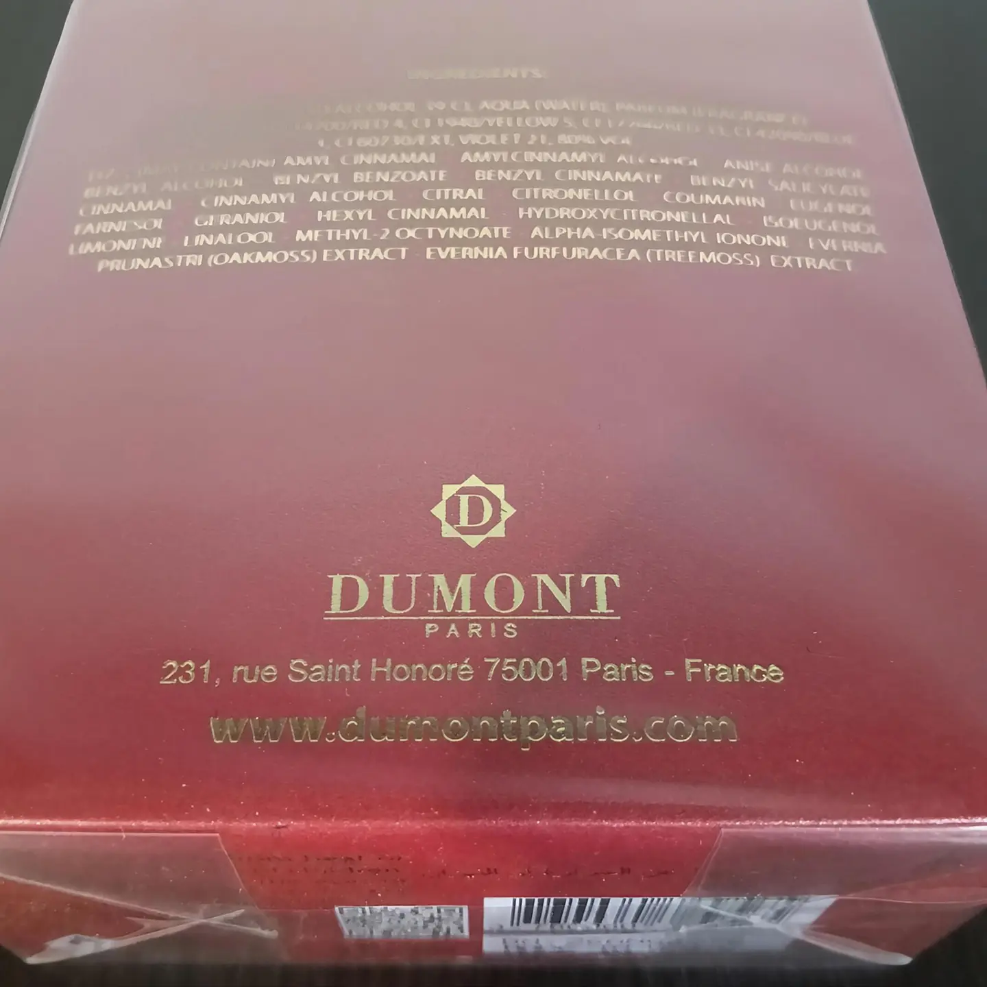 Dumont Nitro Red Intensely Extrait de Parfum 100ml 11