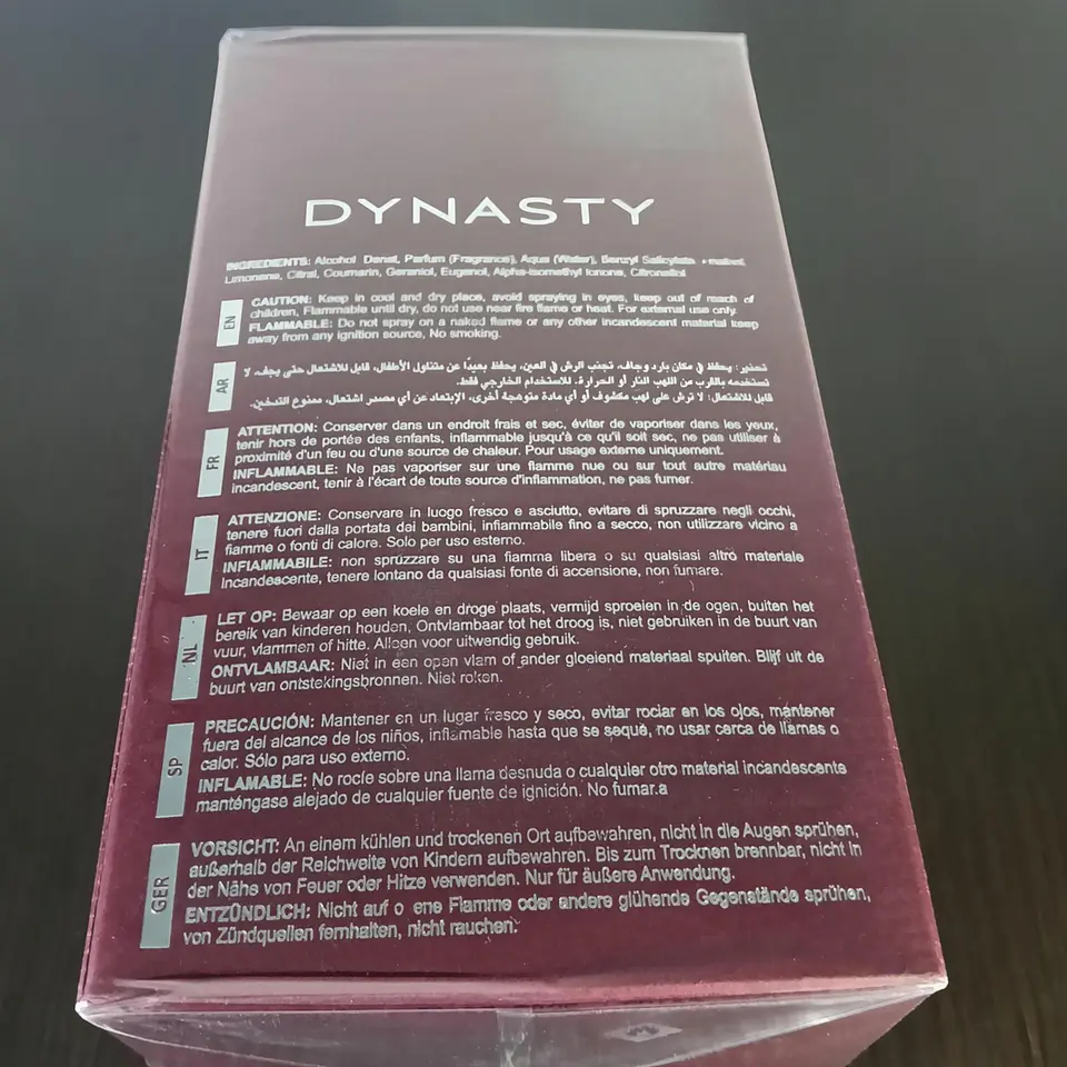 Lattafa Dynasty Eau de Parfum 100ml Original 9