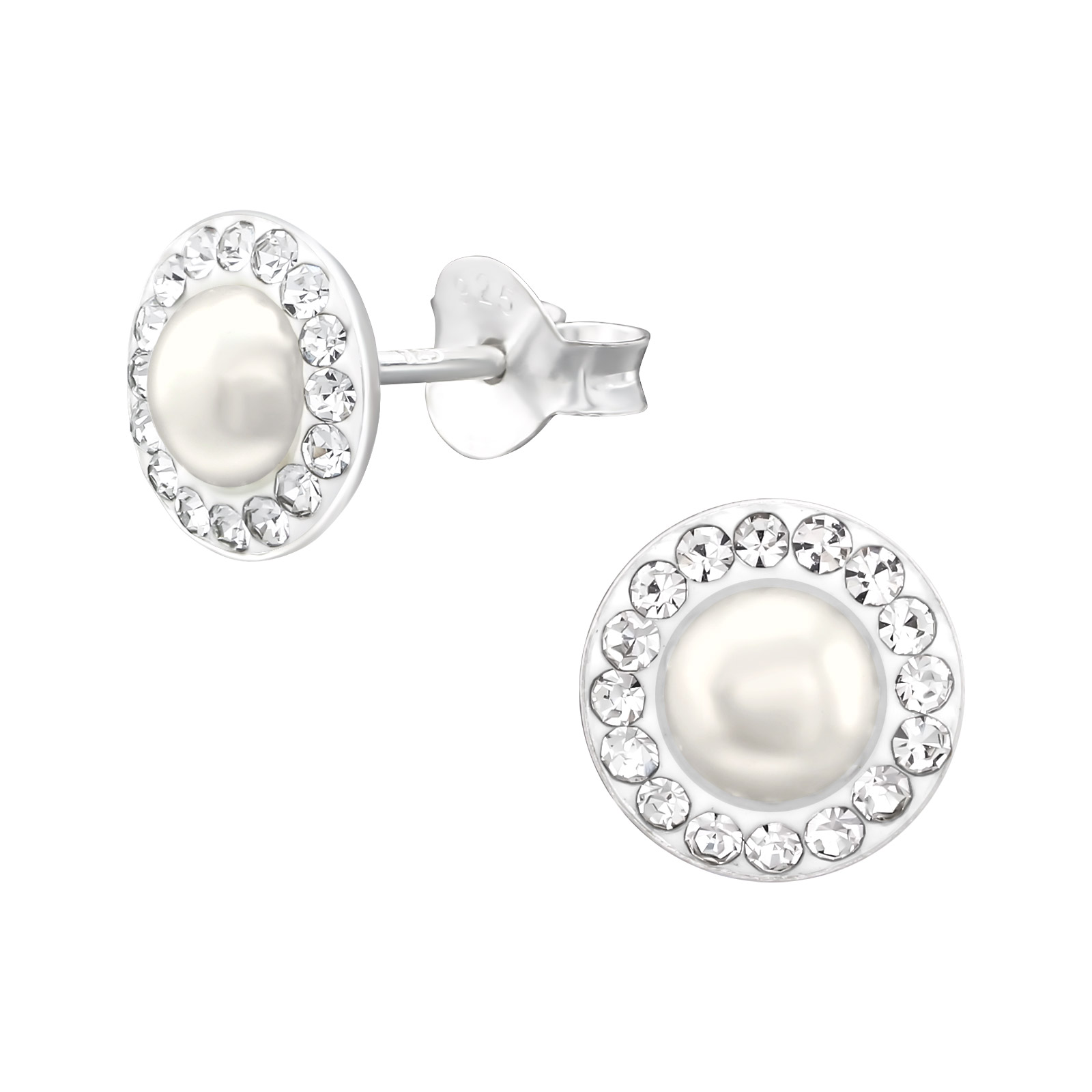 Aritos con perlas 8 mm