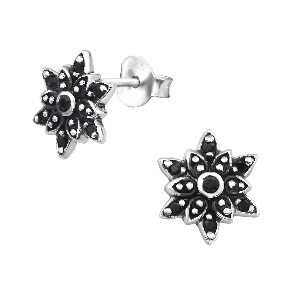 Flor negra 10 mm 2
