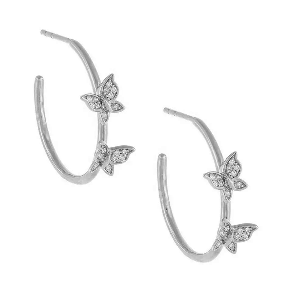 Semi argollas Mariposa 3