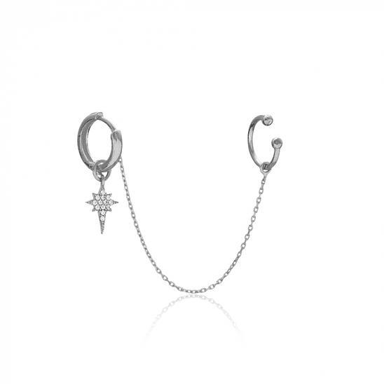 Argolla estrella con cuff 2