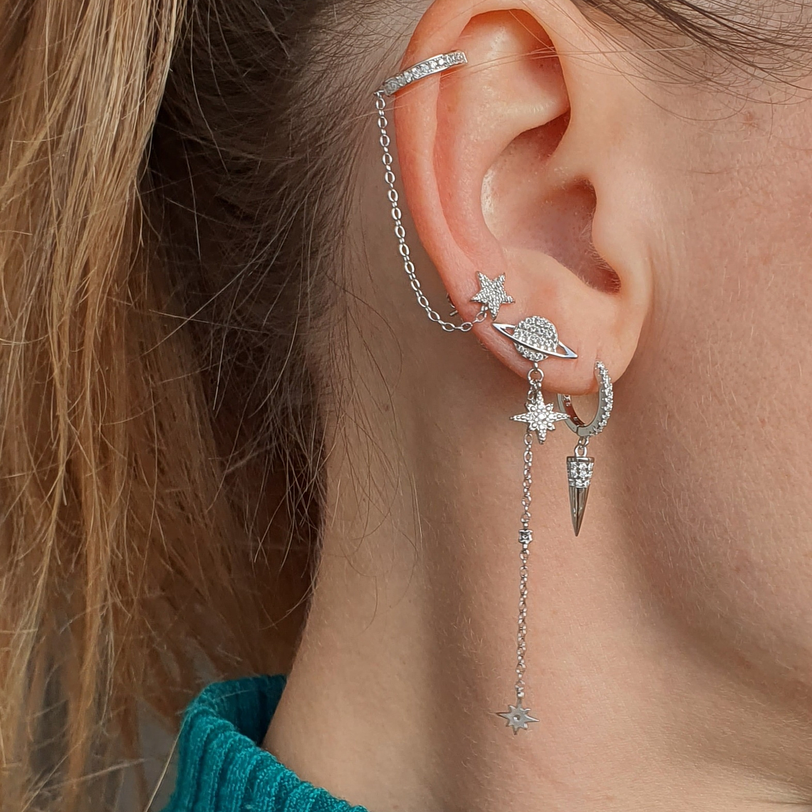 Argollas cono colgante 2