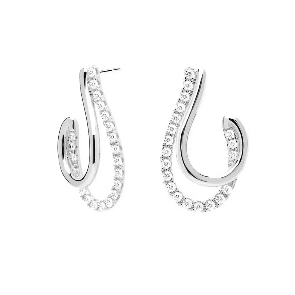 Aros de gota brillante  3
