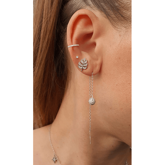 Hoja monstera plateada 12 mm 3