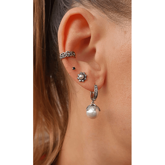 Argollas con perlas 3