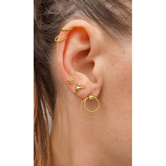 Mini rosa dorada 5 mm 4