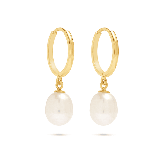 Argollas con perlas 4