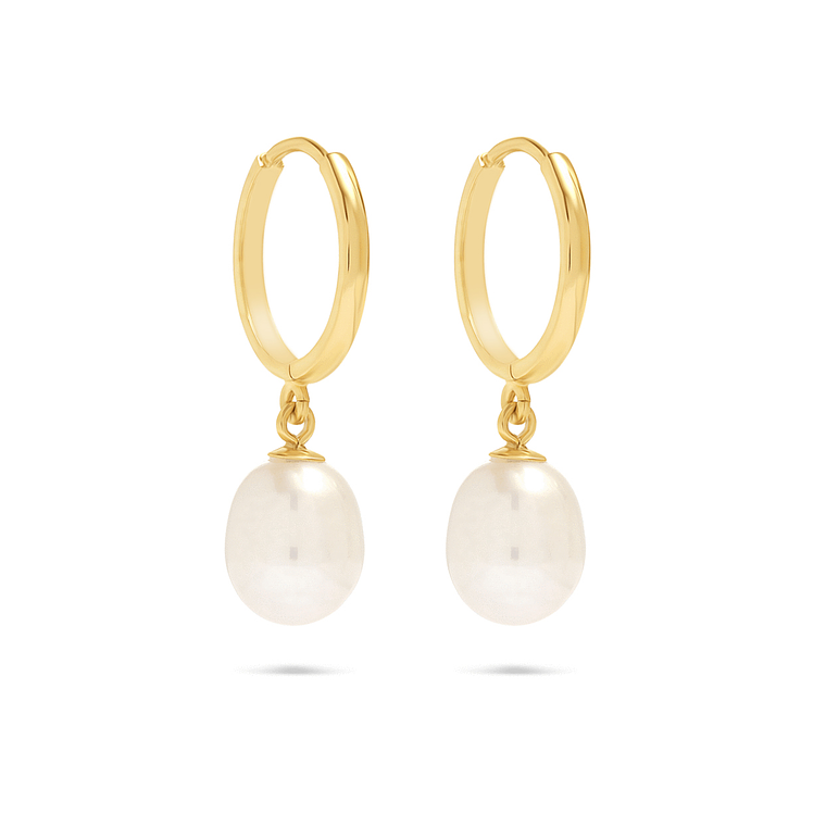 Argollas con perlas 4