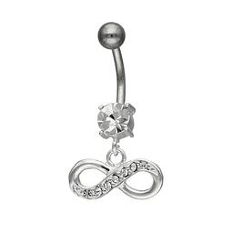 Piercing ombligo infinito