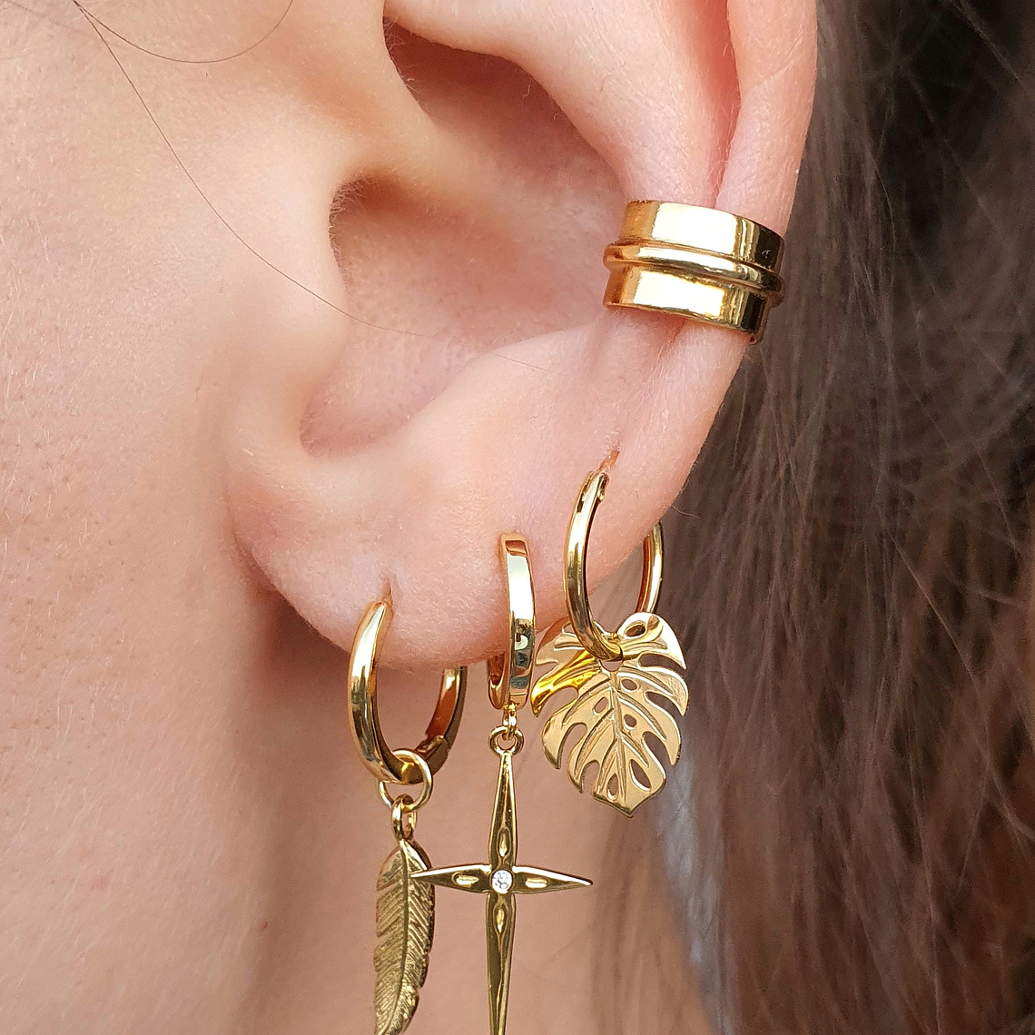 Argollas monstera deliciosa  3