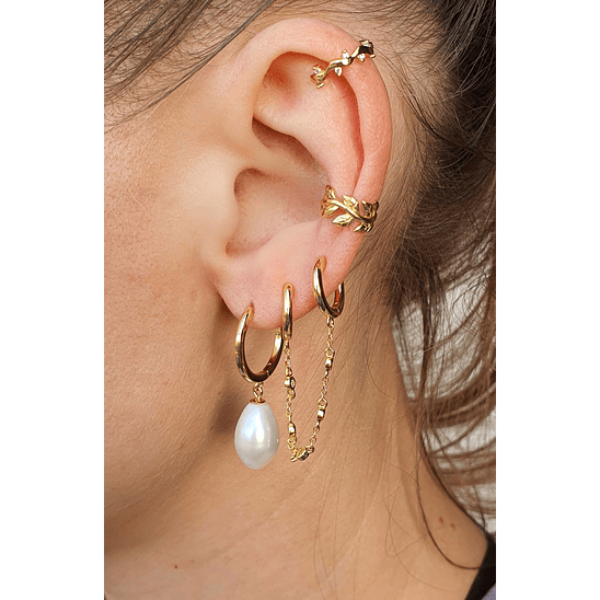 Argollas con perlas 2