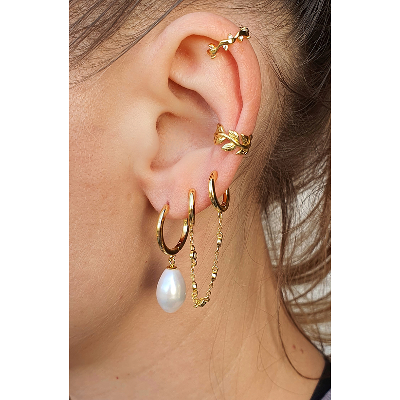 Argollas con perlas 2