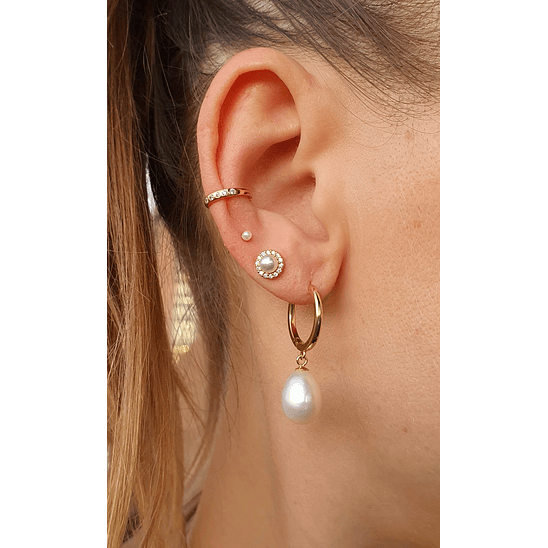 Argollas con perlas 3