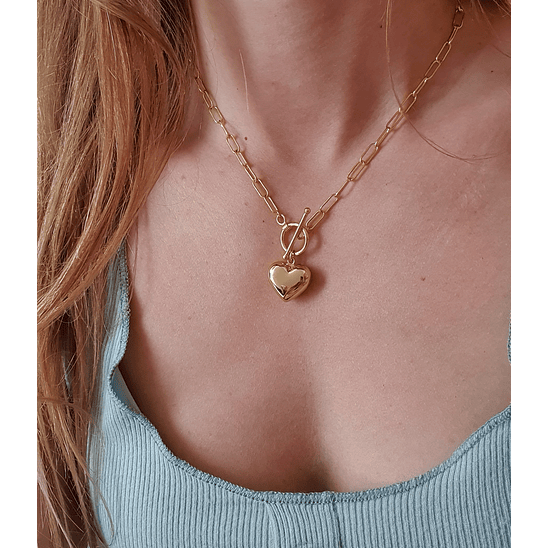 Collar eslabones paperclip 2