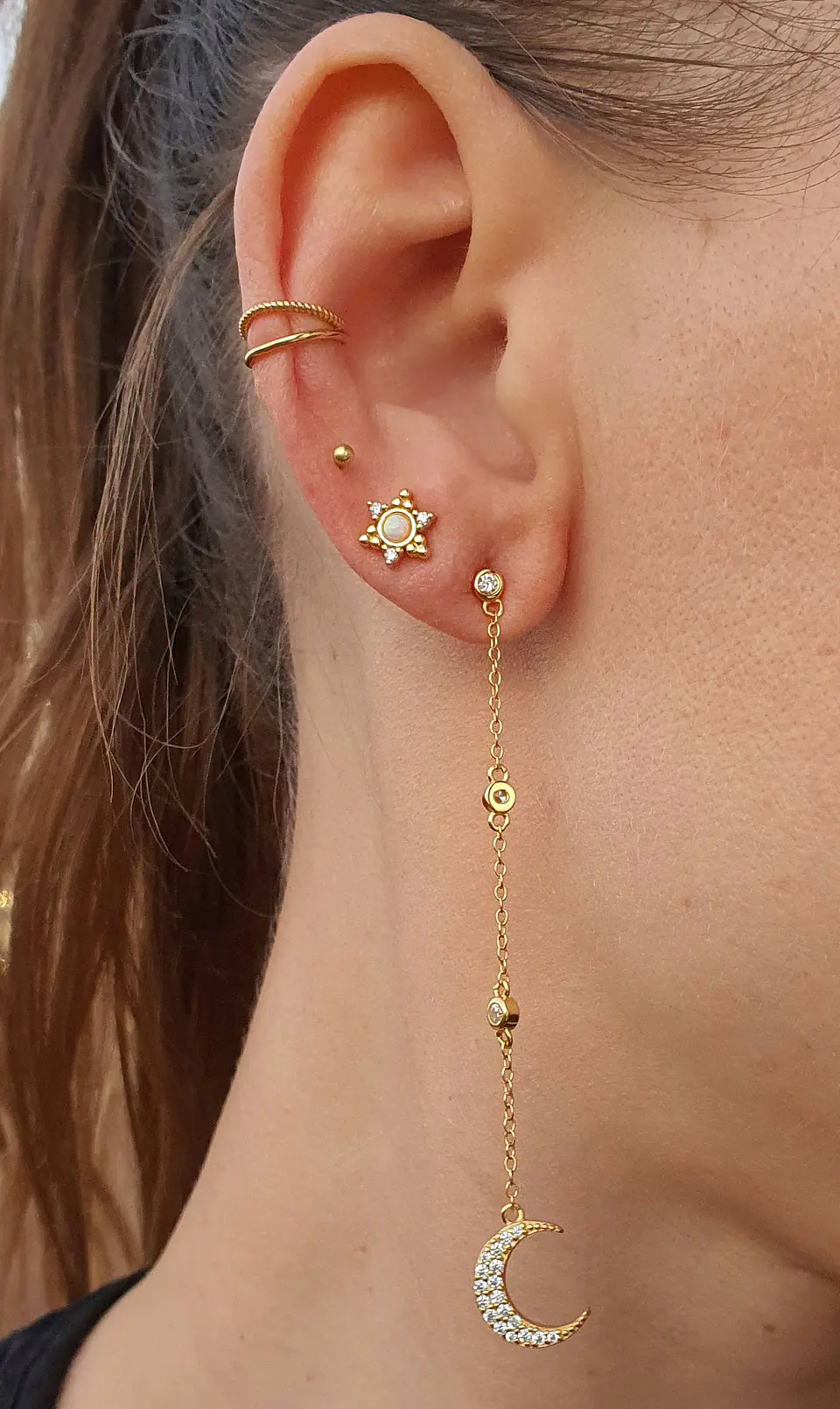 Luna y estrella colgante 3