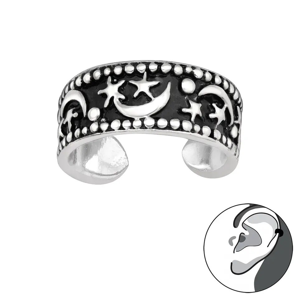 Cuff luna y estrellas 1
