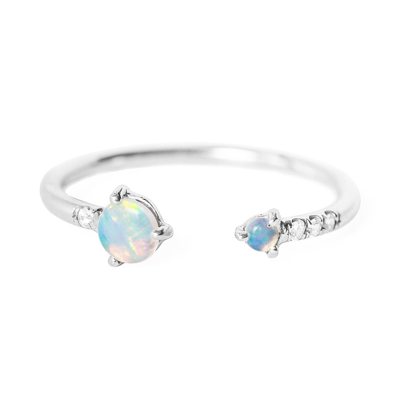 Anillo ópalo ajustable 5