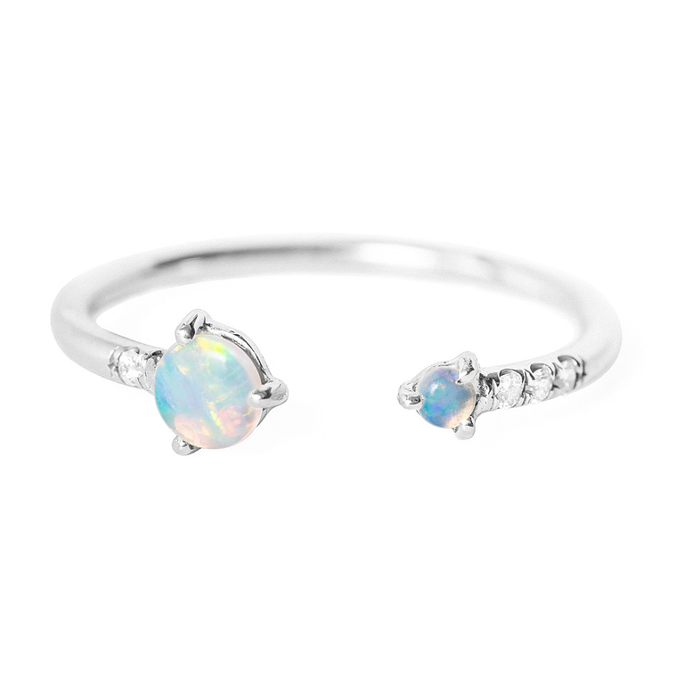 Anillo ópalo ajustable 5