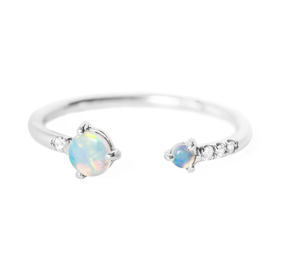 Anillo ópalo ajustable 5