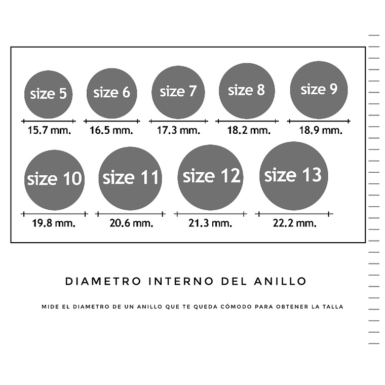 Anillo línea y círculo ajustable 3