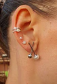 Aros cruzados con perlas - Miniatura 2