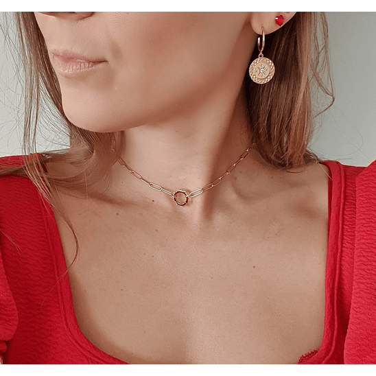 Collar eslabones dorados 4