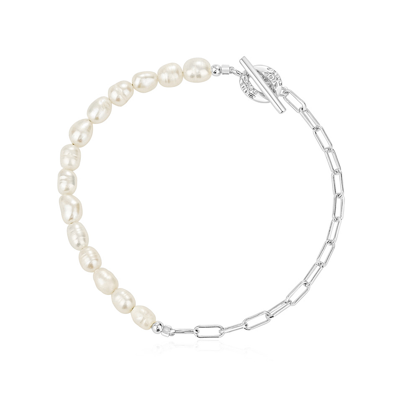 Pulsera perlas y eslabones 3