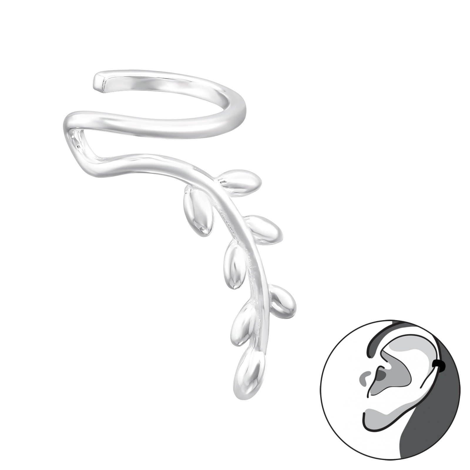 Aro Cuff Trepador Petalos De Plata Lo Vi Lo Ame Lo Traje Colombia