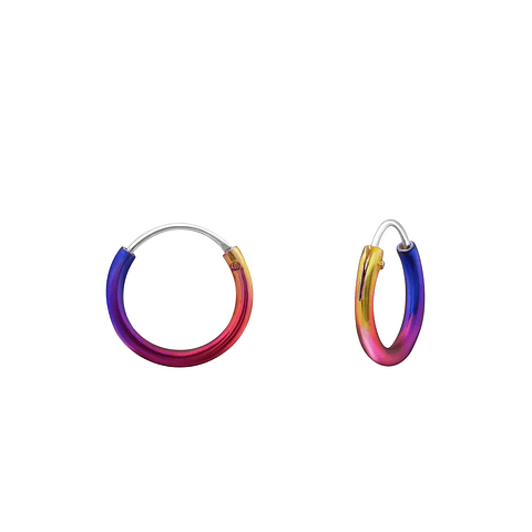 Argollas multicolor 10 mm