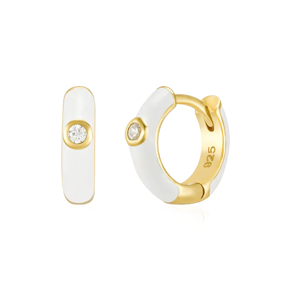 Argollas 12 mm esmaltadas 2