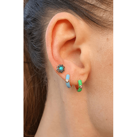 Flor con ópalo 7 mm 3