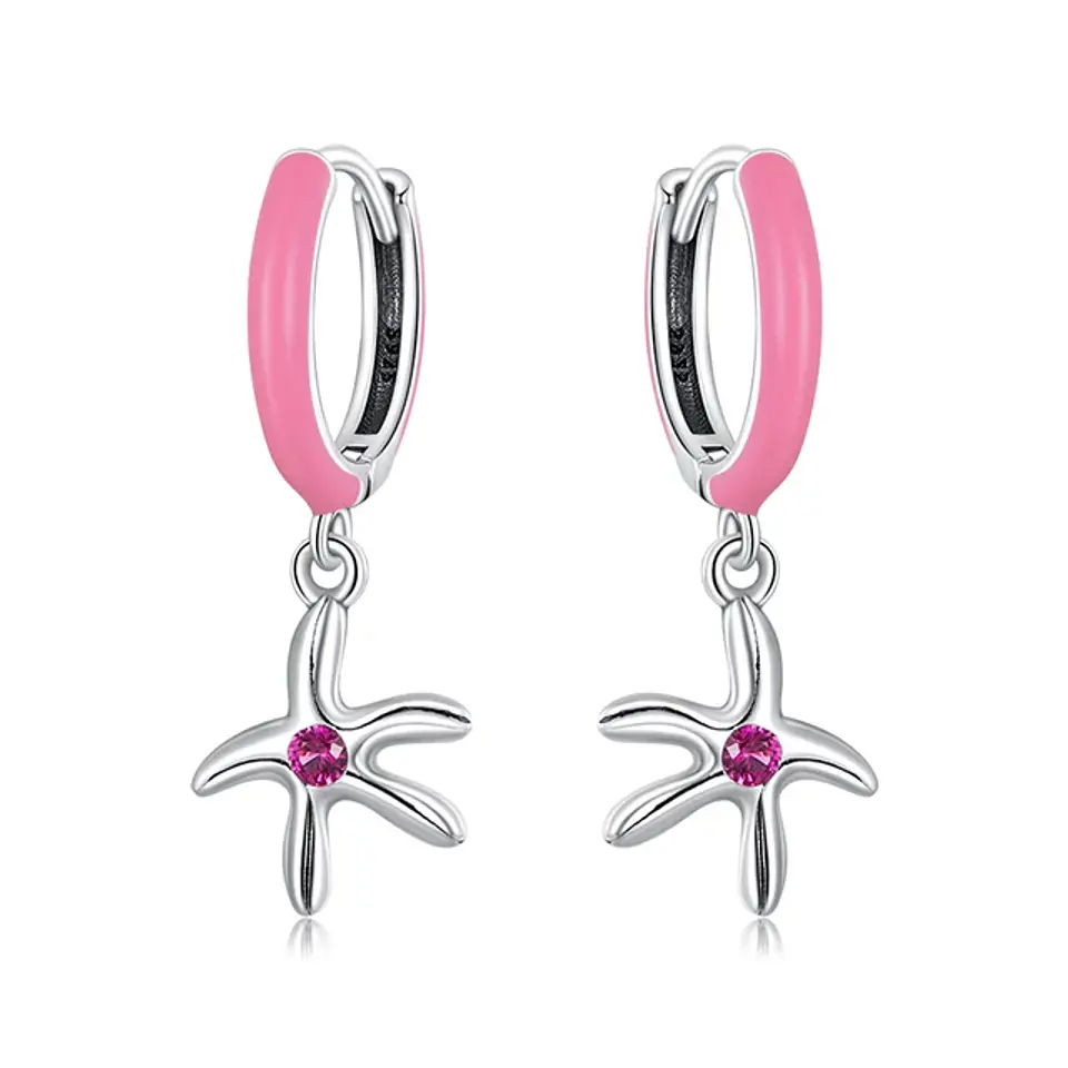 Argollas con estrella de mar 2