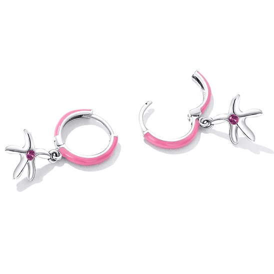 Argollas con estrella de mar 3