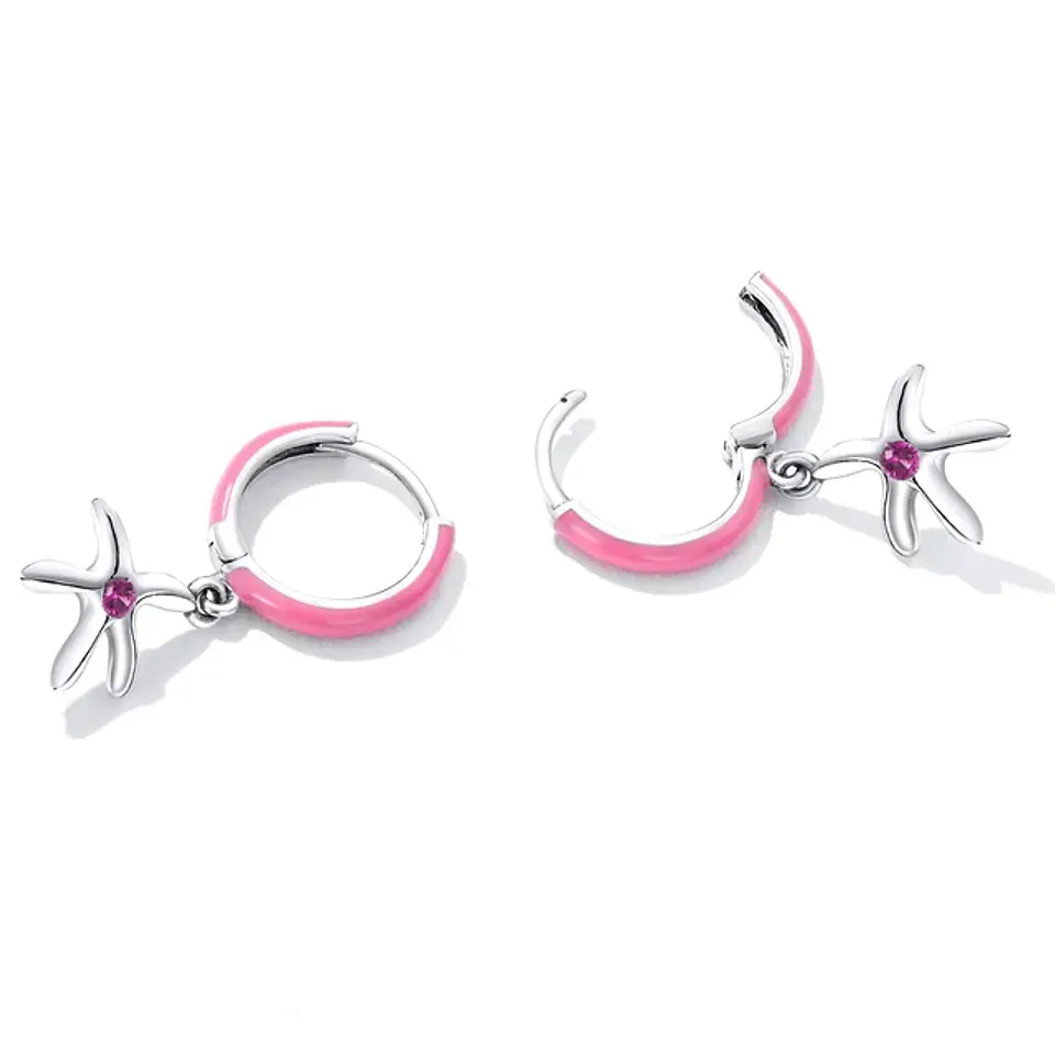 Argollas con estrella de mar 3