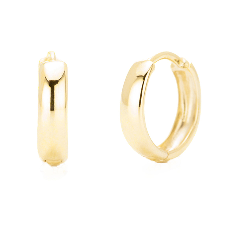 Argollas doradas 11 mm 2