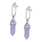 Aros con piedra purpura - Miniatura 2