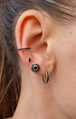 Aros redondos negros 8 mm - Miniatura 3
