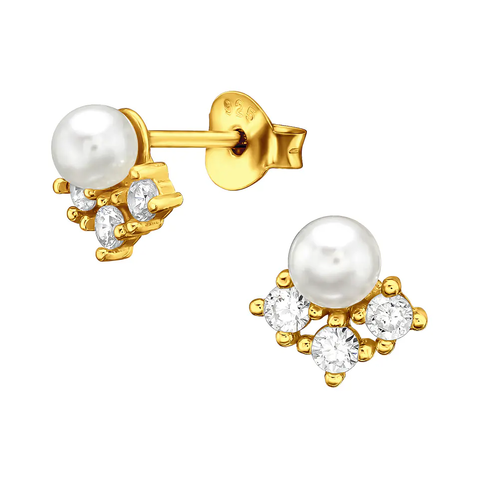 Perla con circones 7 mm 2