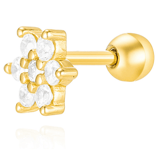 Piercing flor dorada
