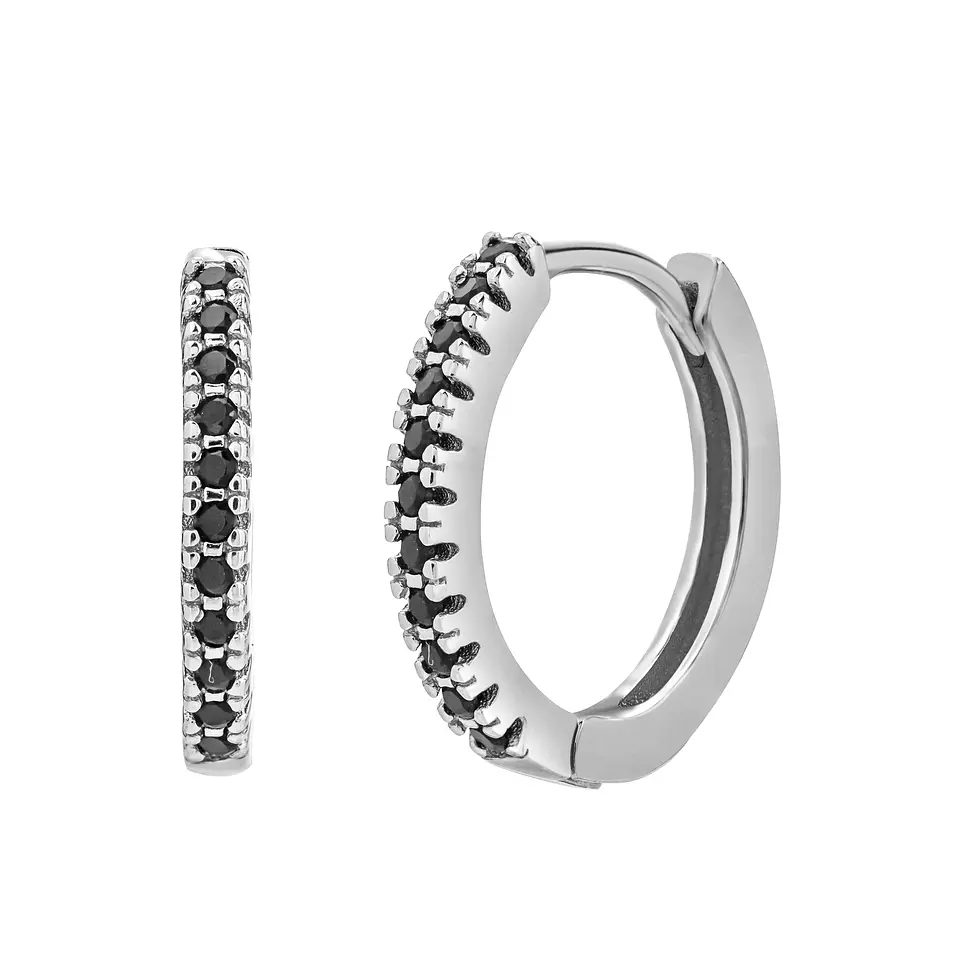 Argollas negras 15 mm 3