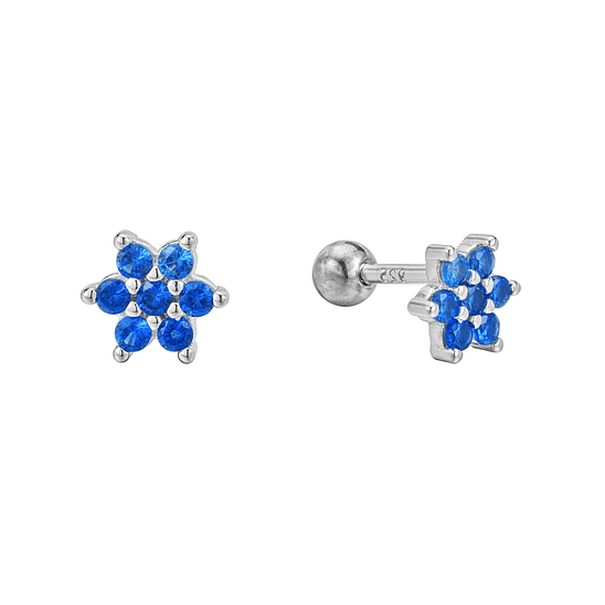 Flor azul con tope 1