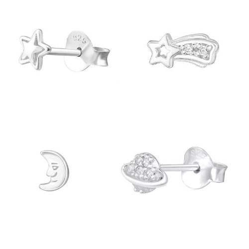 Set 4 mini aros espaciales