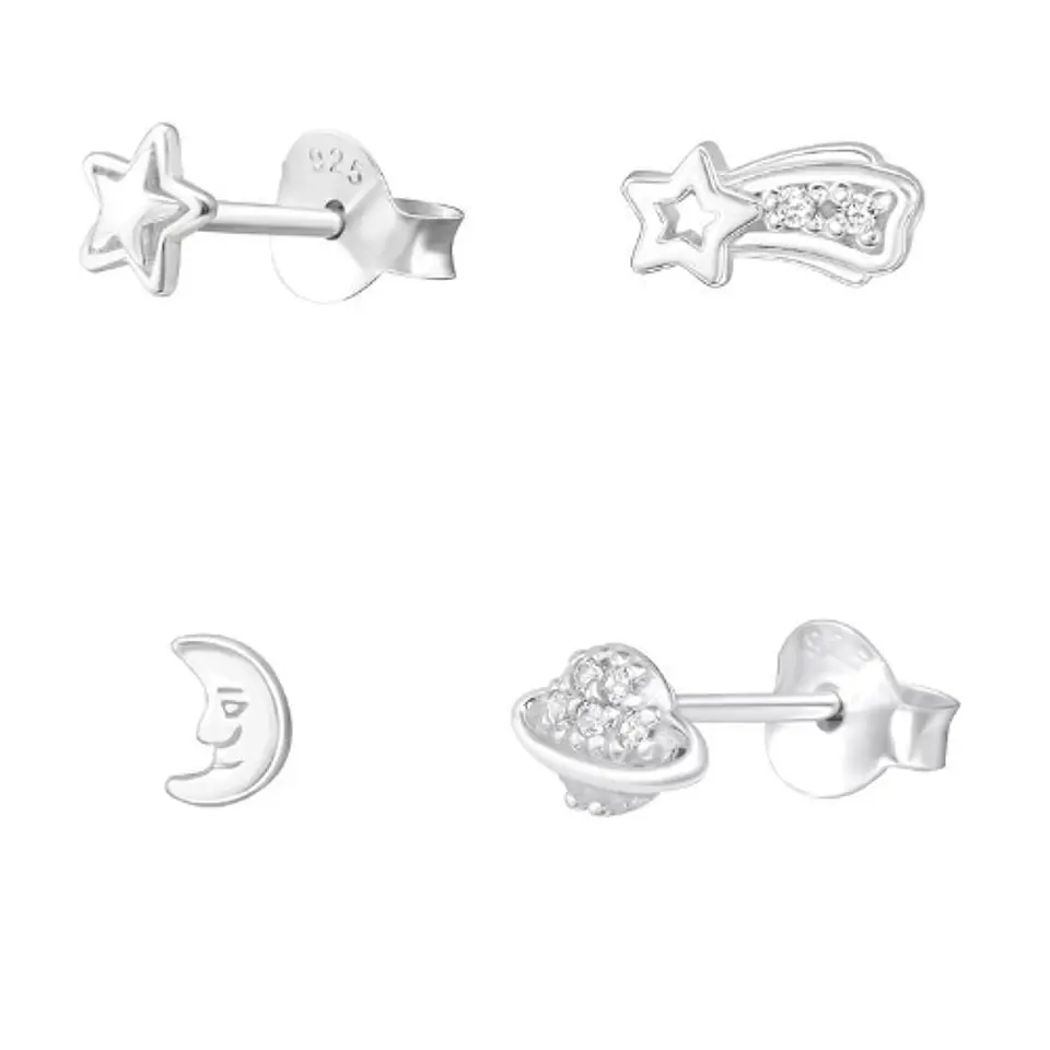 Set 4 mini aros espaciales  1