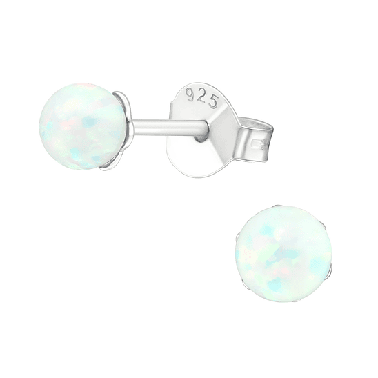 Esferas ópalo blanco 4 mm 1